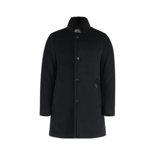 Feather-Down Single-Breasted Coat