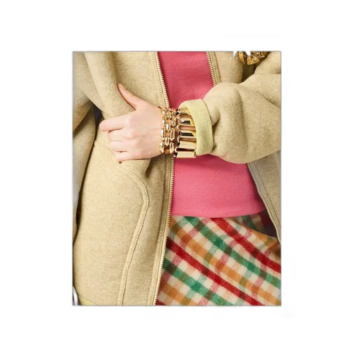 Metal And Leather Bracelet
