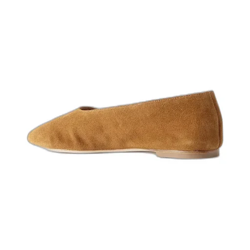 Suede Ballet Flats