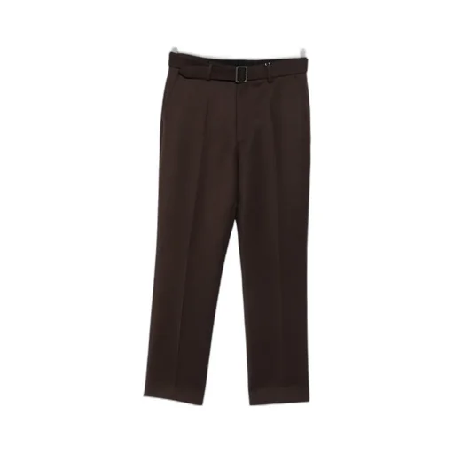 Mm6 Maison Margiela Pressed Crease Belted Pants