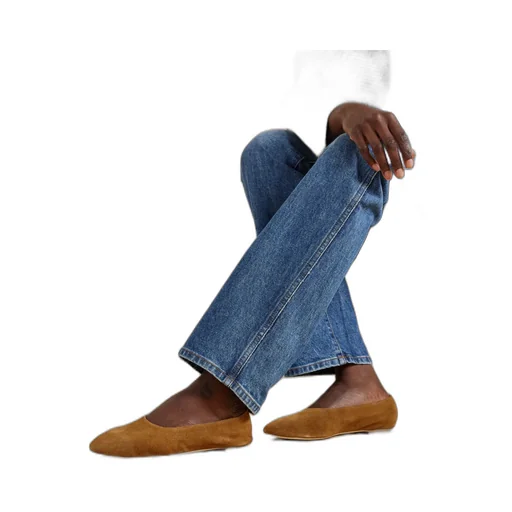 Suede Ballet Flats