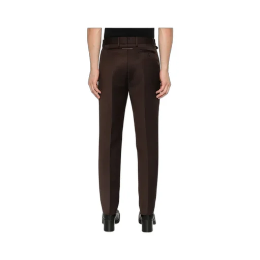Mm6 Maison Margiela Pressed Crease Belted Pants