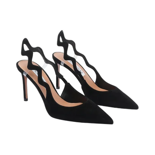 85Mm Artiste Sling Wave-Detail Slingback Pumps
