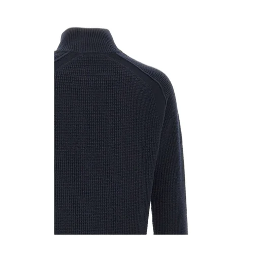 Stone Island Logo Patch Zip-Up Cardigan