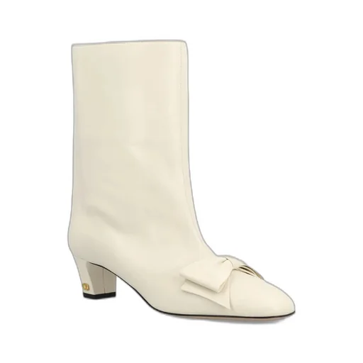40Mm Bow Leather Boots