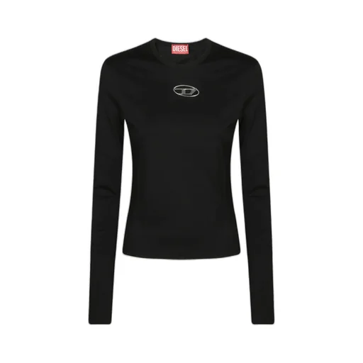 Diesel Logo Cut-Out Long Sleeved T-Shirt