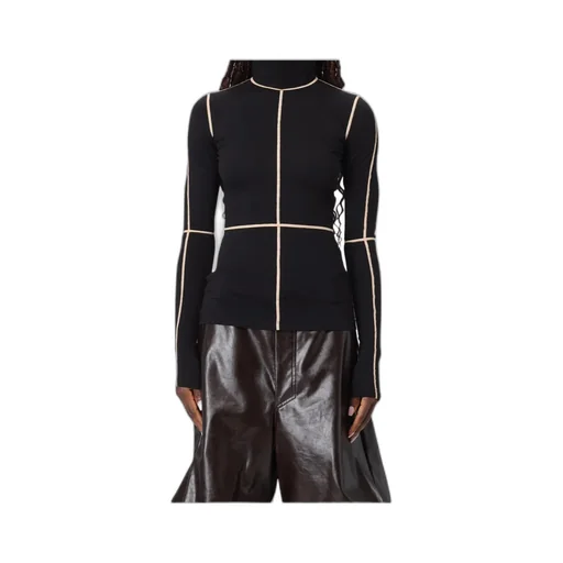 Mm6 Maison Margiela Contrast Stitch Knitted Jumper