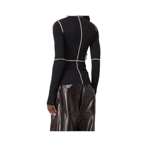 Mm6 Maison Margiela Contrast Stitch Knitted Jumper