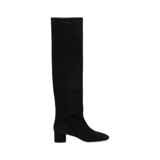 55Mm Willa Suede Block-Heel Boots