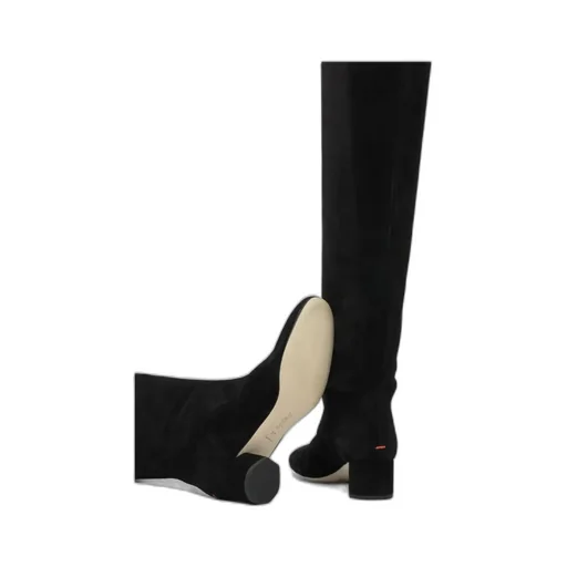 55Mm Willa Suede Block-Heel Boots