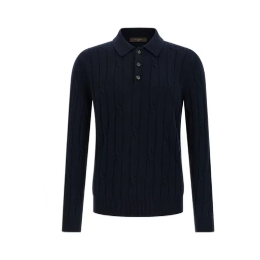 Zanone Braided Stitch Polo Shirt