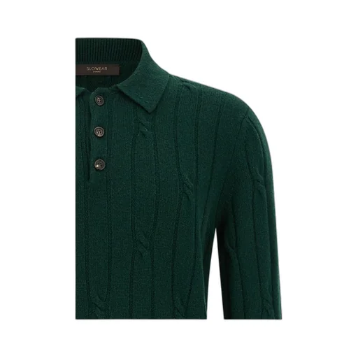 Zanone Braided Wool Polo Shirt