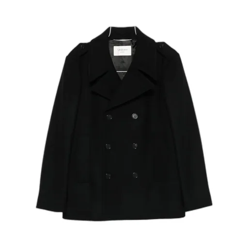 Double-Breasted Cupro Coat