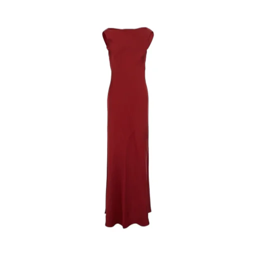 Antonelli Draped Neckline Long Dress