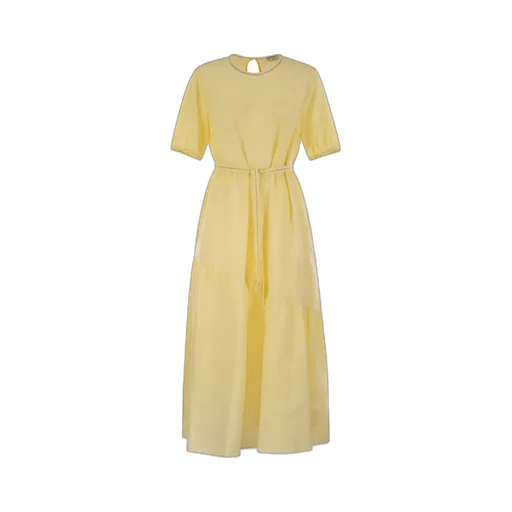 Peserico Asymmetrical Flounce Dress