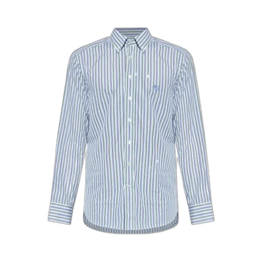 Embroidered Striped Shirt