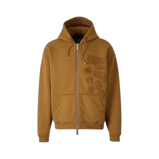 Logo-Patch Zip-Up Hoodie