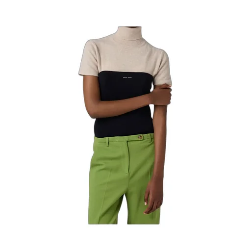 Miu Miu High-Neck Short-Sleeved Jumper