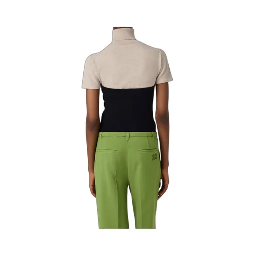 Miu Miu High-Neck Short-Sleeved Jumper