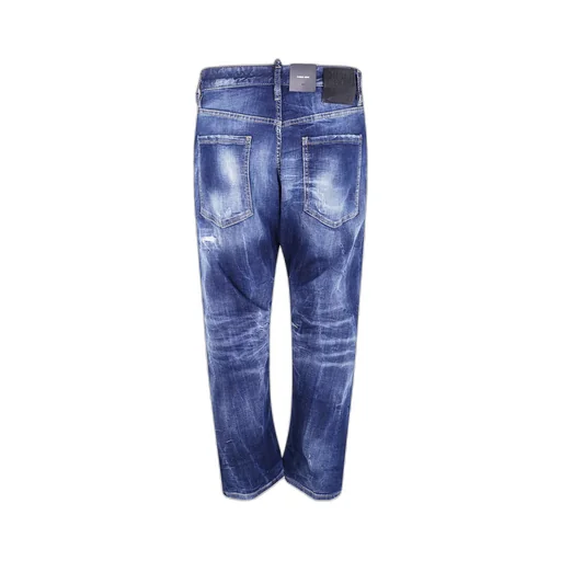 Faded-Effect Five-Pocket Jeans