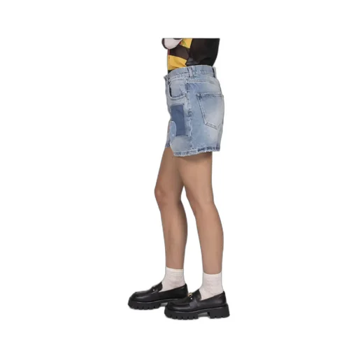 Patchwork Detailed Denim Shorts