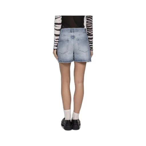 Patchwork Detailed Denim Shorts