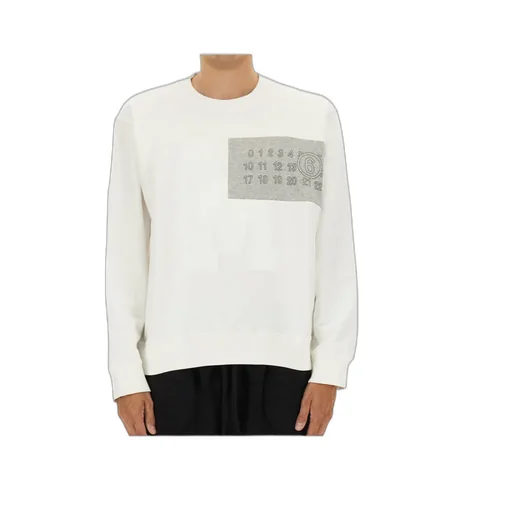 Mm6 Maison Margiela Logo Detailed Crewneck Sweatshirt