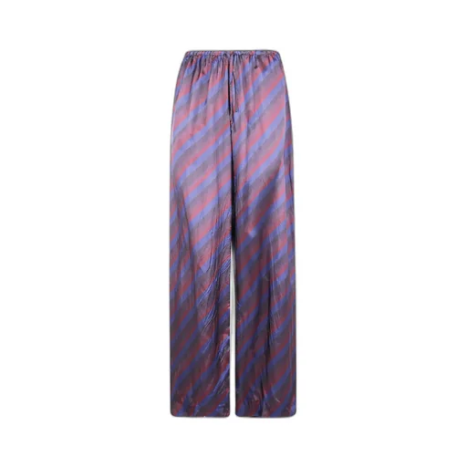 Stripe Printed Trousers Puvis Bis Long 2256