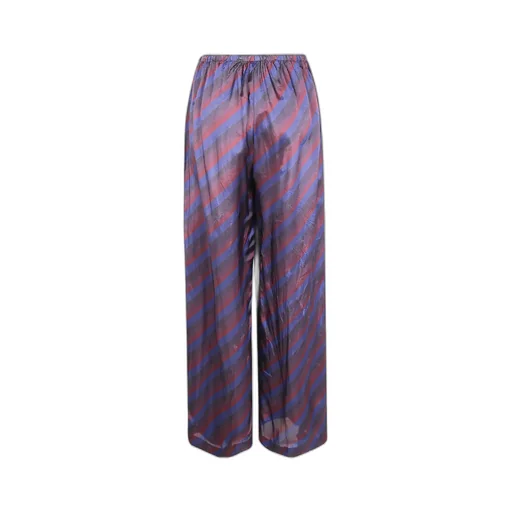 Stripe Printed Trousers Puvis Bis Long 2256