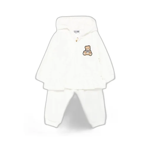 Ruffled Teddy-Embroidered Tracksuit
