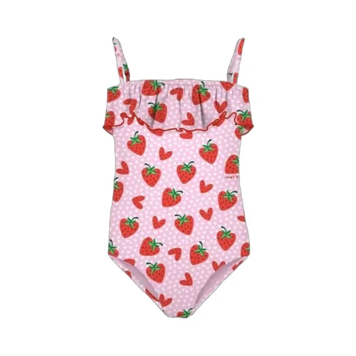 Mc2 Saint Barth Strawberry Print Swimsuit