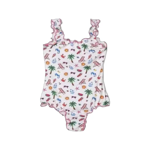 Mc2 Saint Barth Ruffle One-Piece Swimwear
