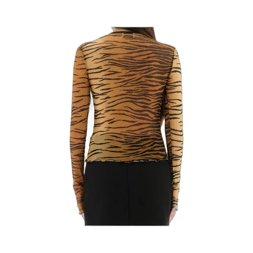 Animal Print Slim Fit Top