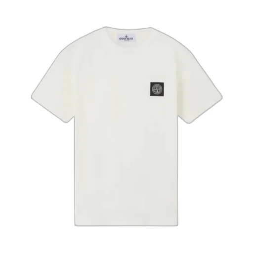 Stone Island Junior Compass Patch Short Sleeved T-Shirt