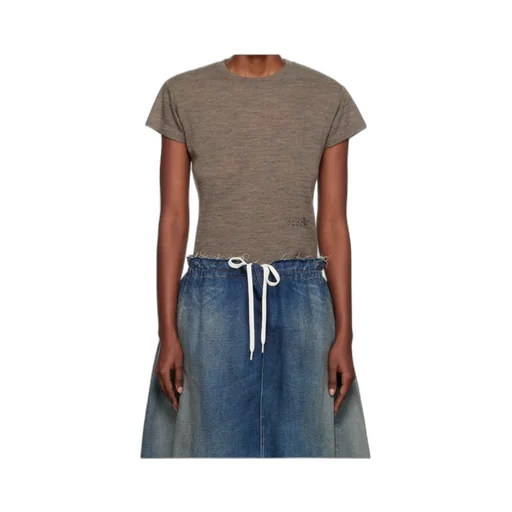 Sheer Wool Jersey T-Shirt