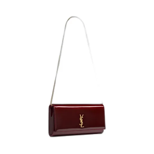 Saint Laurent Kate Foldover Top Clutch Bag