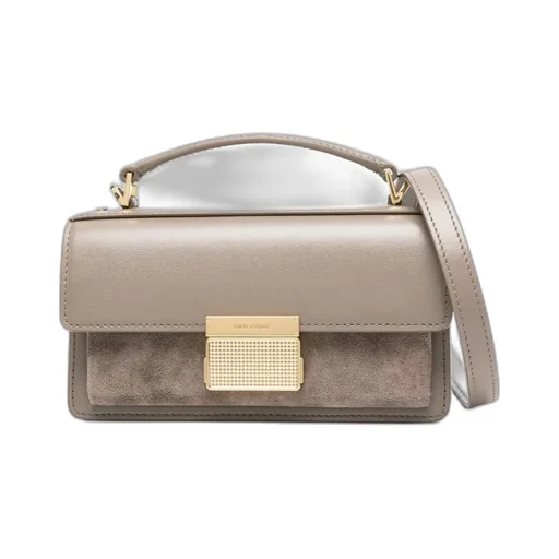 Small Venezia Suede-Panelled Tote Bag