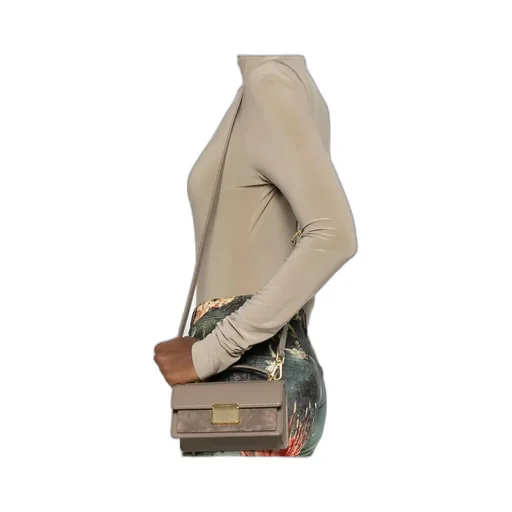 Small Venezia Suede-Panelled Tote Bag