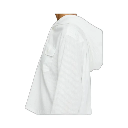 Cropped Hooded Shirt