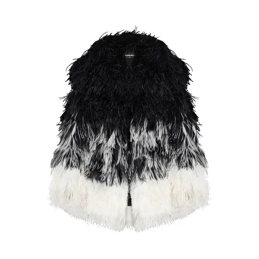 Feather-Trimmed Jacket