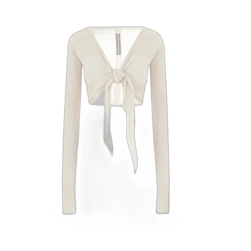Tie-Front Ribbed Cardigan