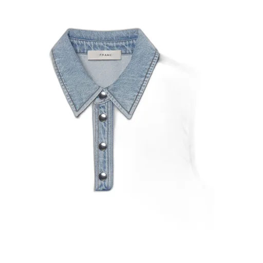 Pointed Collar Denim Dress