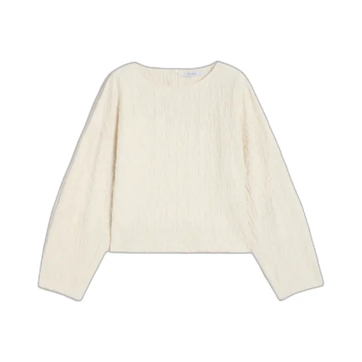 Jersey Crew-Neck Blouse