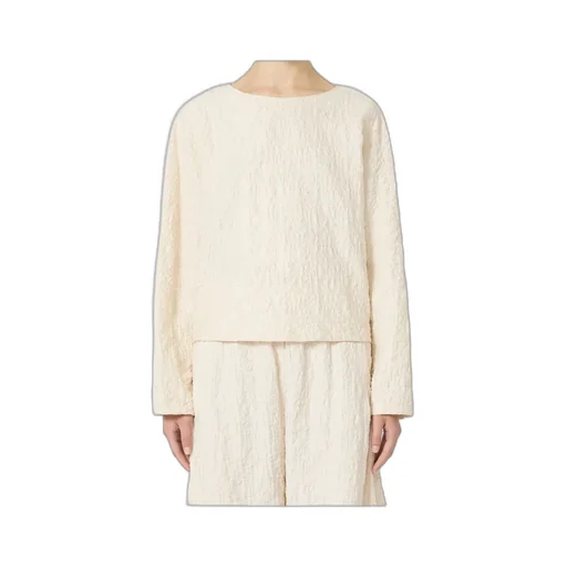 Jersey Crew-Neck Blouse