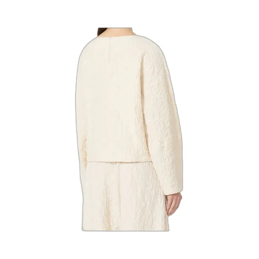 Jersey Crew-Neck Blouse