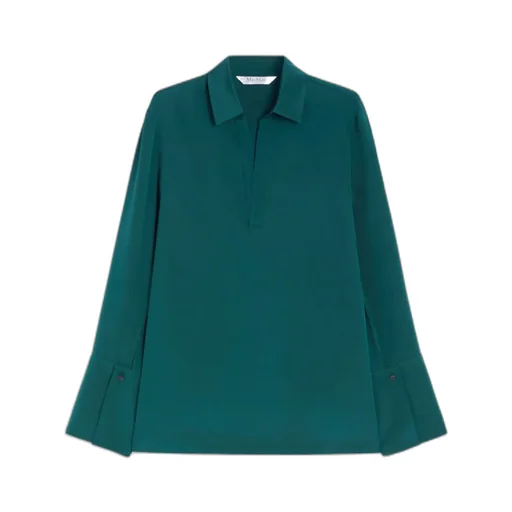 Stretch Silk Cady Blouse