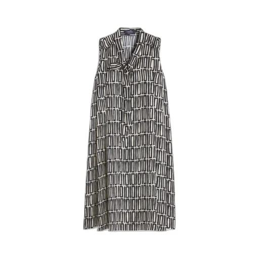 Short Printed Silk Dress