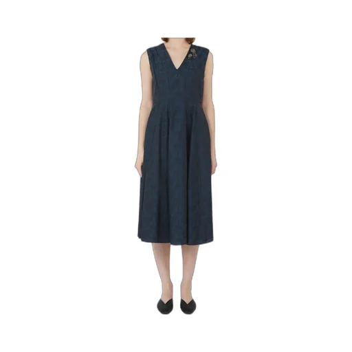 Flared Jacquard Dress
