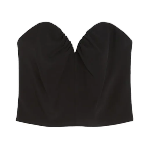 Silk Crepe De Chine Corset Top