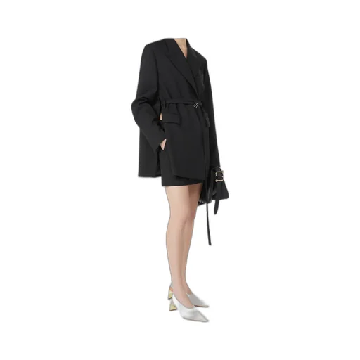 Long Double-Breasted Blazer